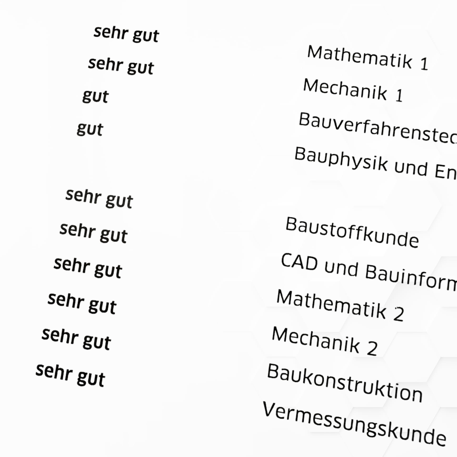 Bessere Noten Bauingenieurwesen