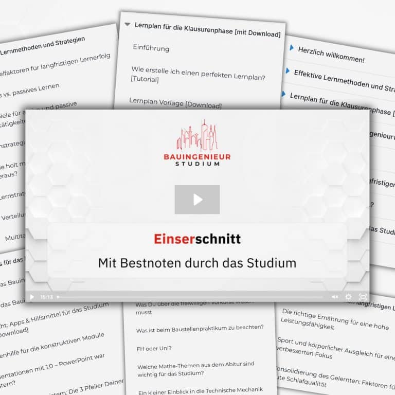 Bauingenieurwesen Videokurs
