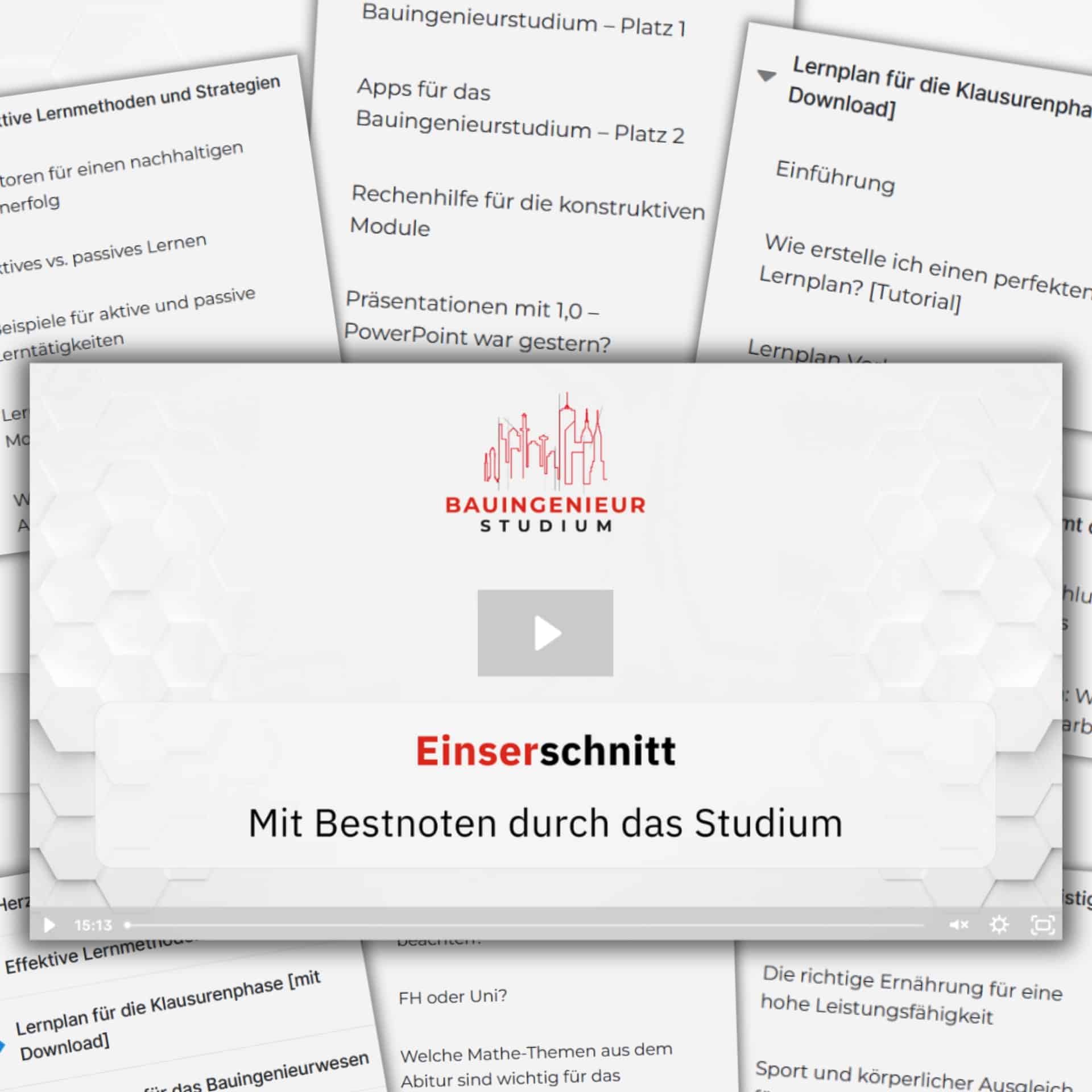 Einserschnitt Videos